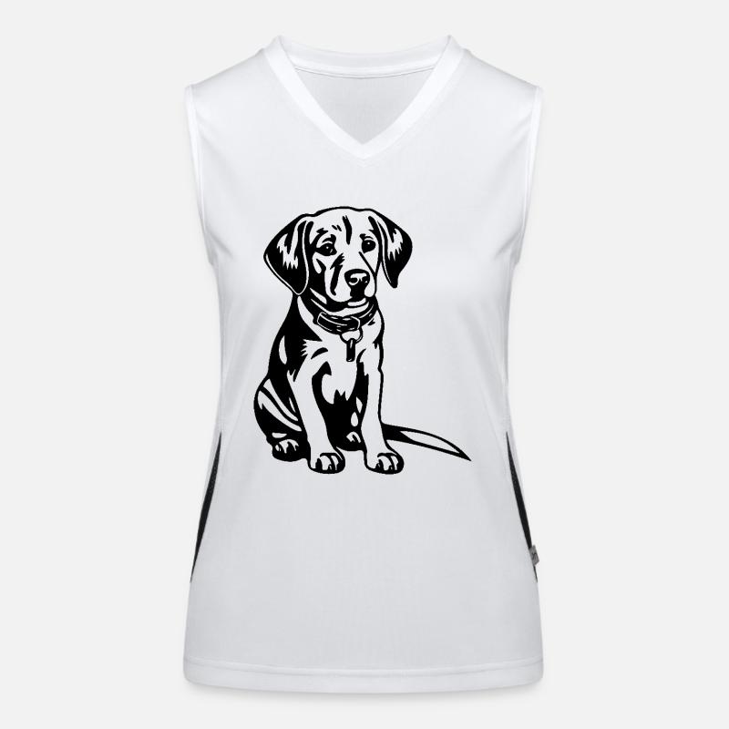 Beagle Dog Women's Functional Contrast Tank Top