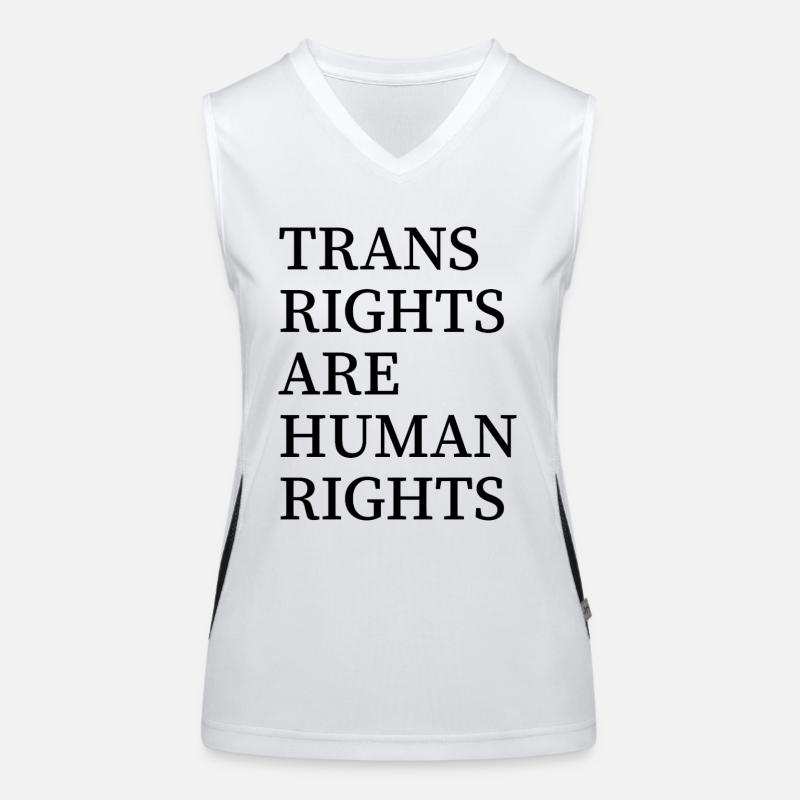 Trans-Rechte sind Menschenrechte Funktionelles Kontrast-Tank Top für Frauen