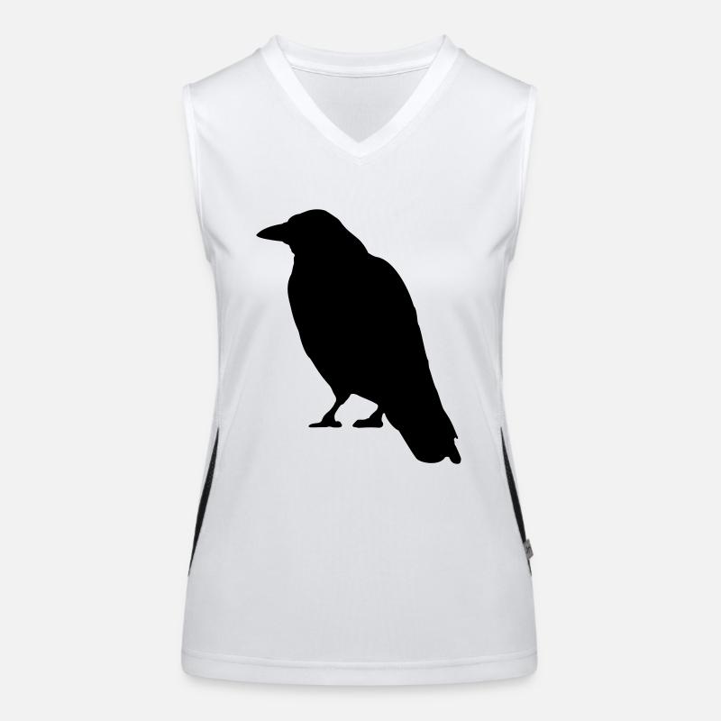Black Crow oiseau Débardeur respirant contrasté Femme