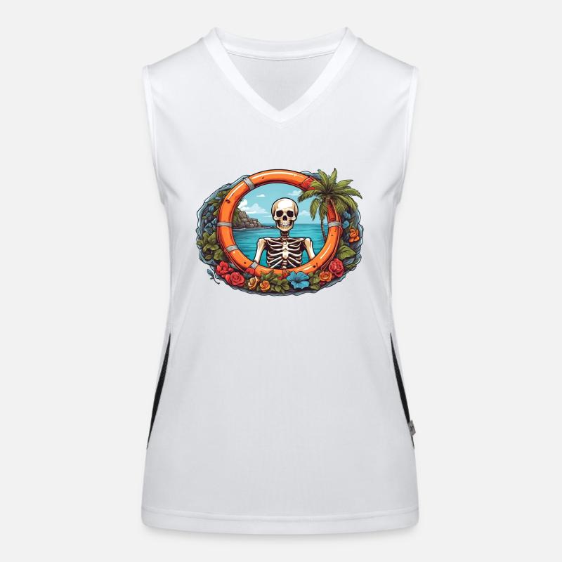Squelette tropical Débardeur respirant contrasté Femme