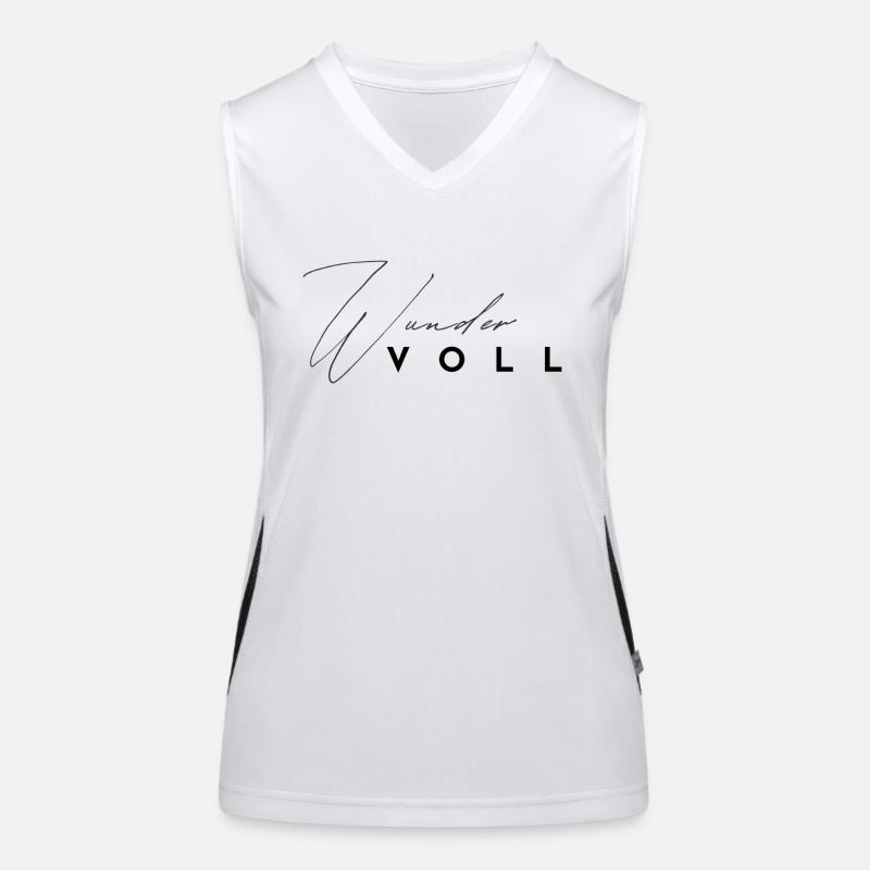 Wundervoll voller Wunder melawerttext Funktionelles Kontrast-Tank Top für Frauen