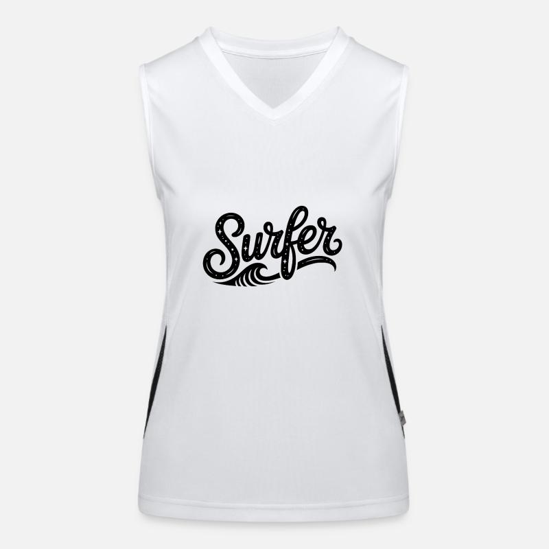 Surfer - Cool Surfer Logo Débardeur respirant contrasté Femme