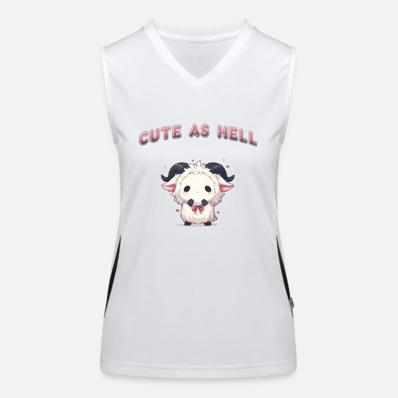 Cute As Hell Funktionelles Kontrast-Tank Top für Frauen