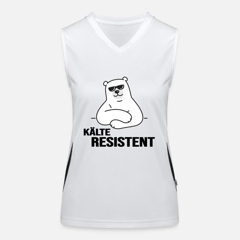 Eisbader winterschwimmen im Eisbad kälteresistent Funktionelles Kontrast-Tank Top für Frauen