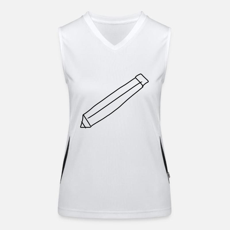 Stift Symbol zeichnen Funktionelles Kontrast-Tank Top für Frauen