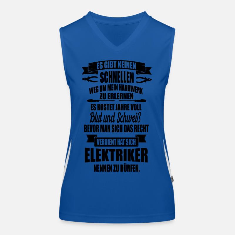 Elektriker Shirt - Nur für die besten Funktionelles Kontrast-Tank Top für Frauen
