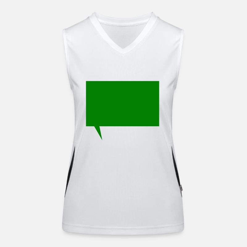 Text message template to design yourself Women's Functional Contrast Tank Top