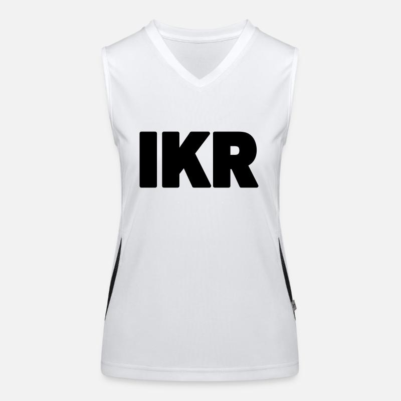 IKR | Text Slang Women's Functional Contrast Tank Top
