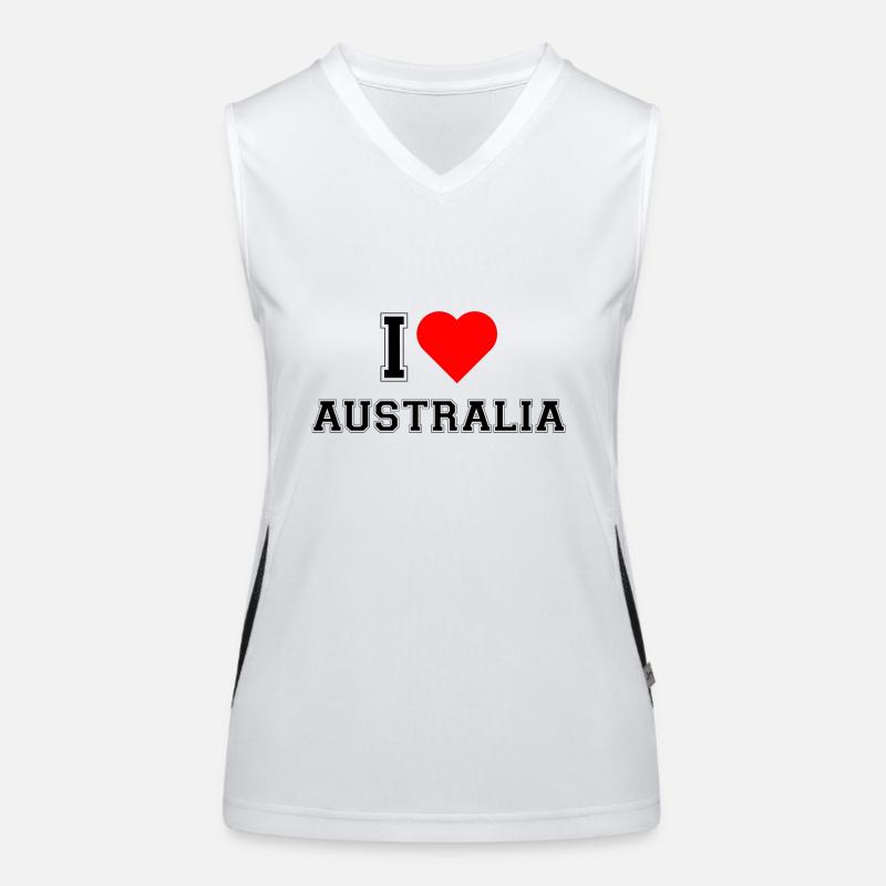 I love Australia Funktionelles Kontrast-Tank Top für Frauen