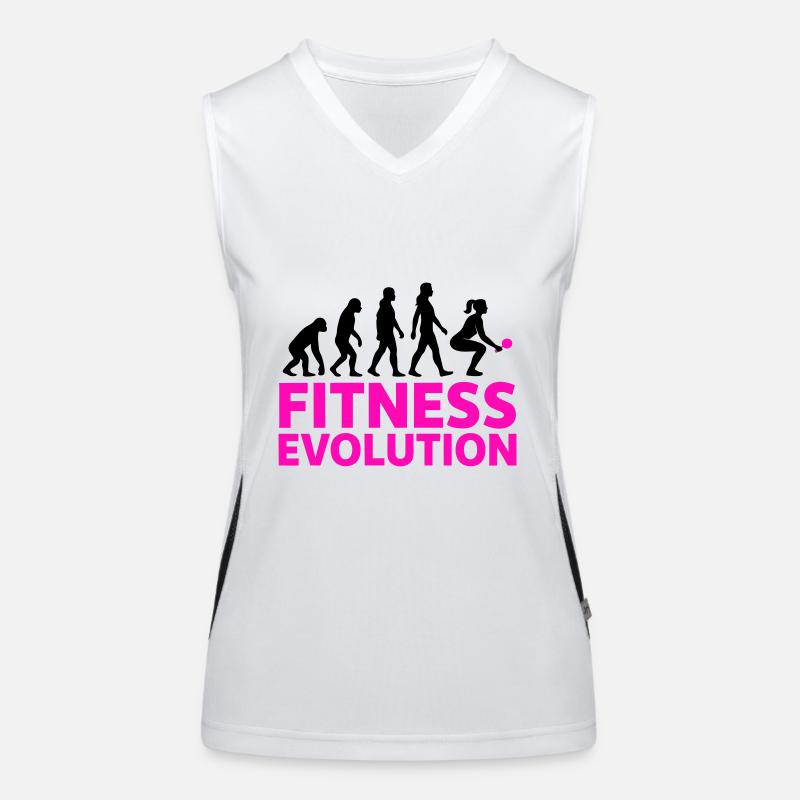 Fitness Evolution Frau Geschenk Cool Funktionelles Kontrast-Tank Top für Frauen