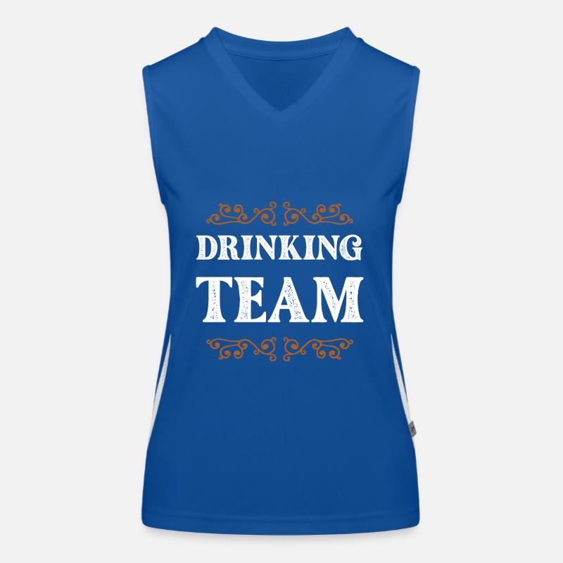 Drinking Crew Funktionelles Kontrast-Tank Top für Frauen