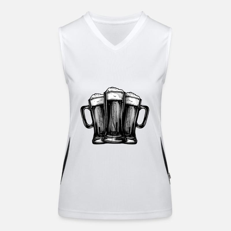 Bier Bierkrug Team Funktionelles Kontrast-Tank Top für Frauen