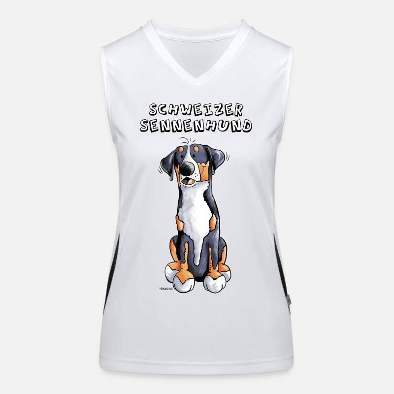 Schweizer Sennenhund Funktionelles Kontrast-Tank Top für Frauen