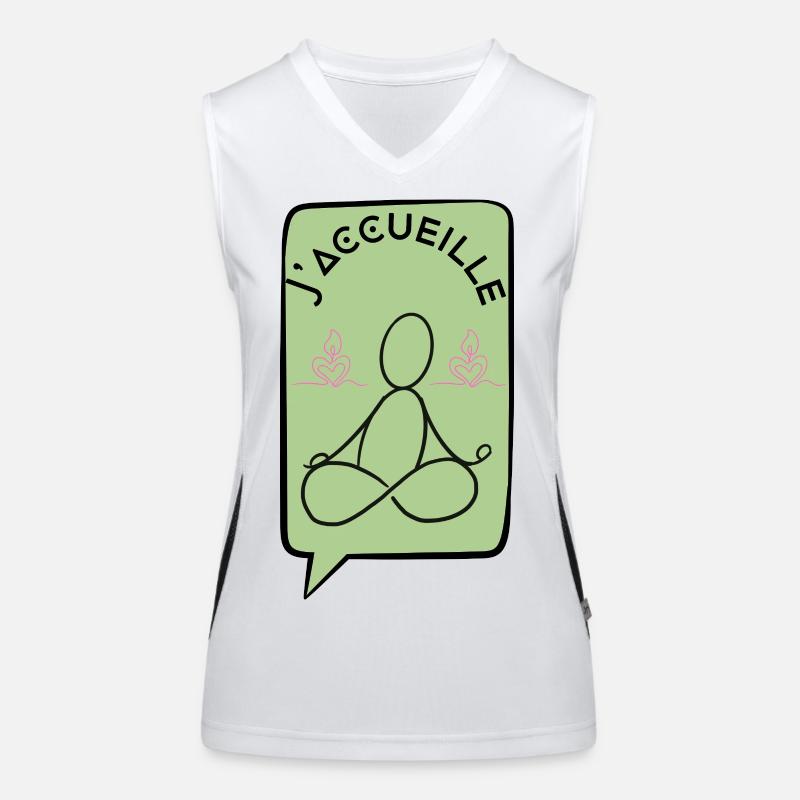 J'acceuille Débardeur respirant contrasté Femme