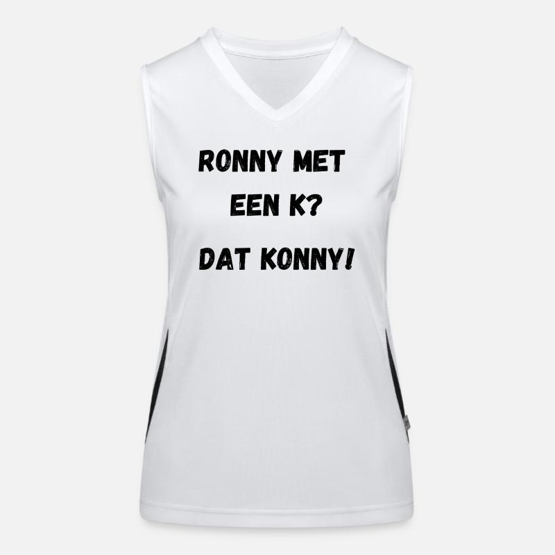 Ronny mit einem K Funktionelles Kontrast-Tank Top für Frauen