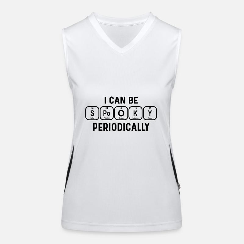 Spooky - Periodic table of elements Women's Functional Contrast Tank Top