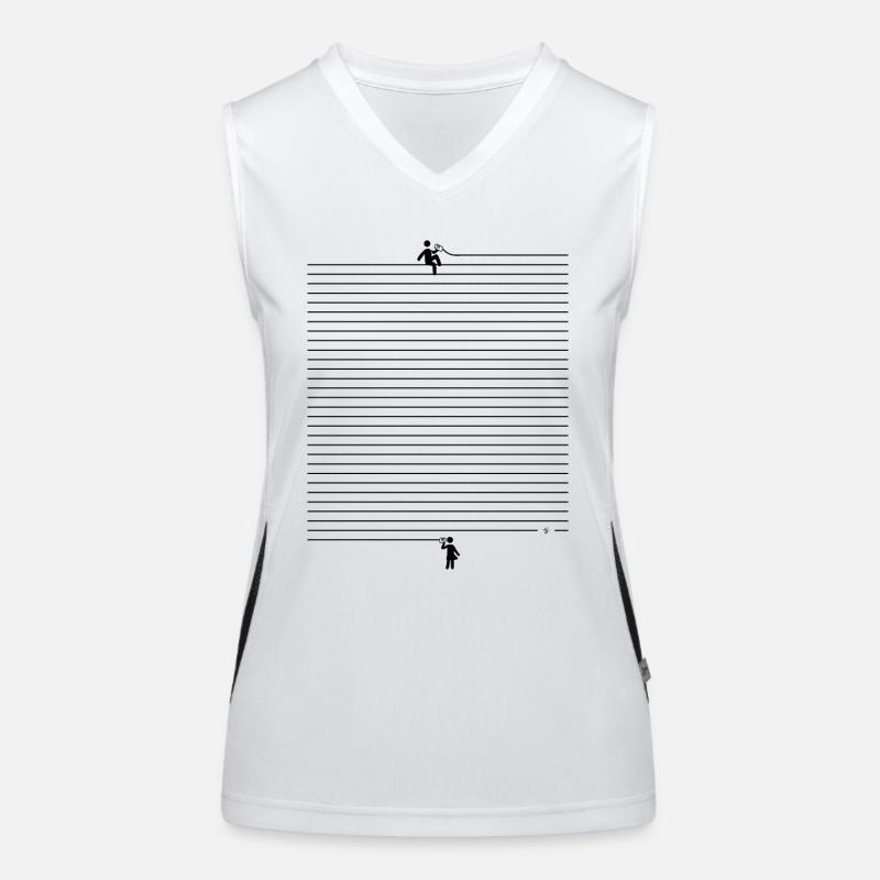 Keep in touch! Funktionelles Kontrast-Tank Top für Frauen