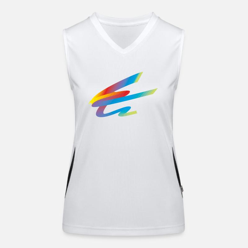 Regenbogenfantasie Funktionelles Kontrast-Tank Top für Frauen