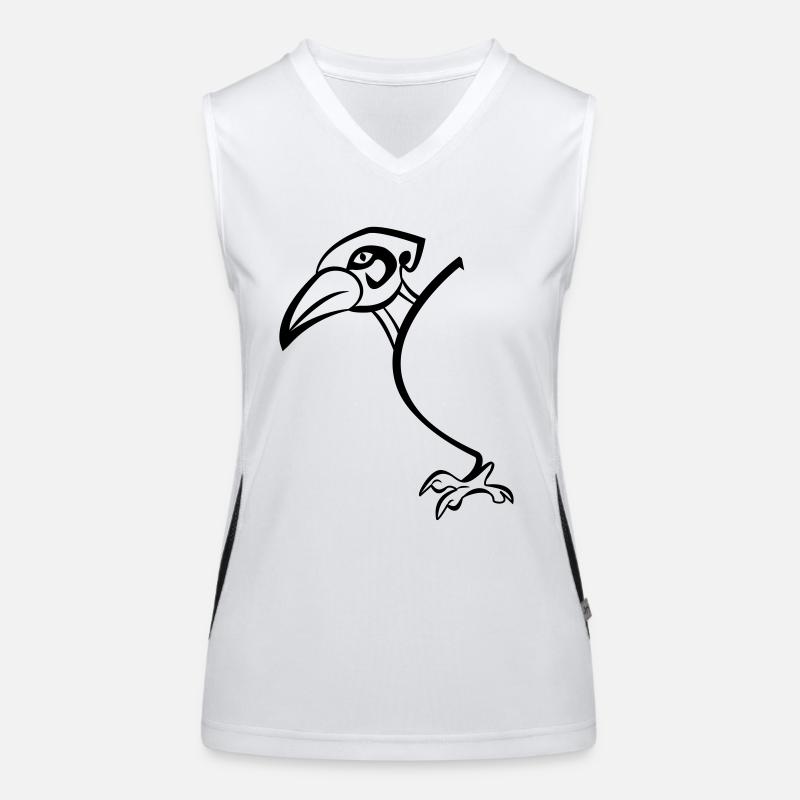 Halb Rabe Funktionelles Kontrast-Tank Top für Frauen