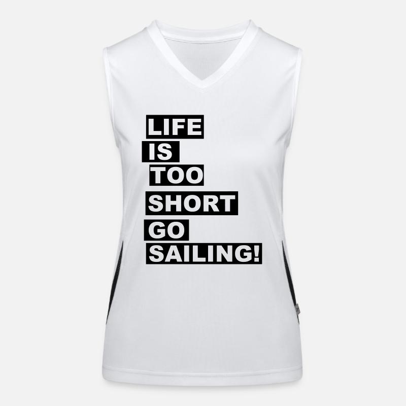 Go Sailing! Funktionelles Kontrast-Tank Top für Frauen