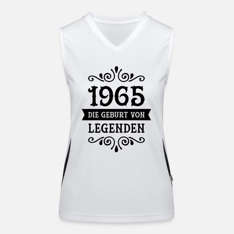 1965 - Die Geburt Von Legenden Funktionelles Kontrast-Tank Top für Frauen