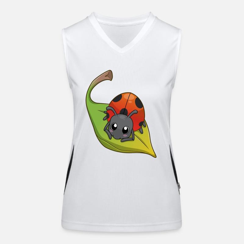 Ladybug - Marienkäfer Funktionelles Kontrast-Tank Top für Frauen