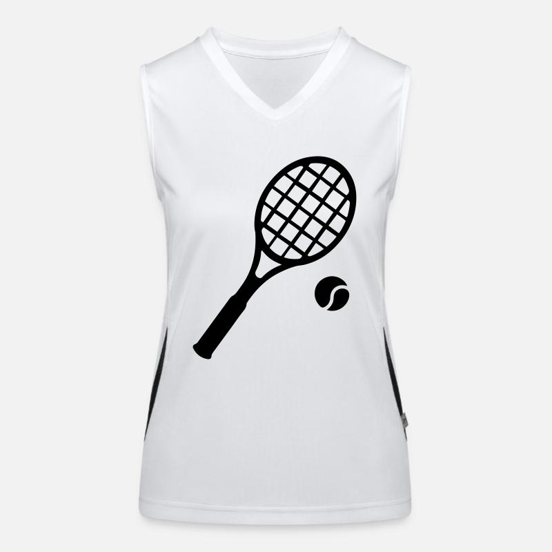 Tennisschläger Funktionelles Kontrast-Tank Top für Frauen
