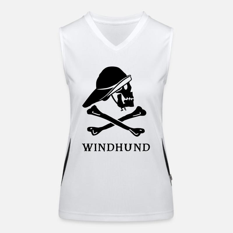 ~ Windhund ~ Funktionelles Kontrast-Tank Top für Frauen