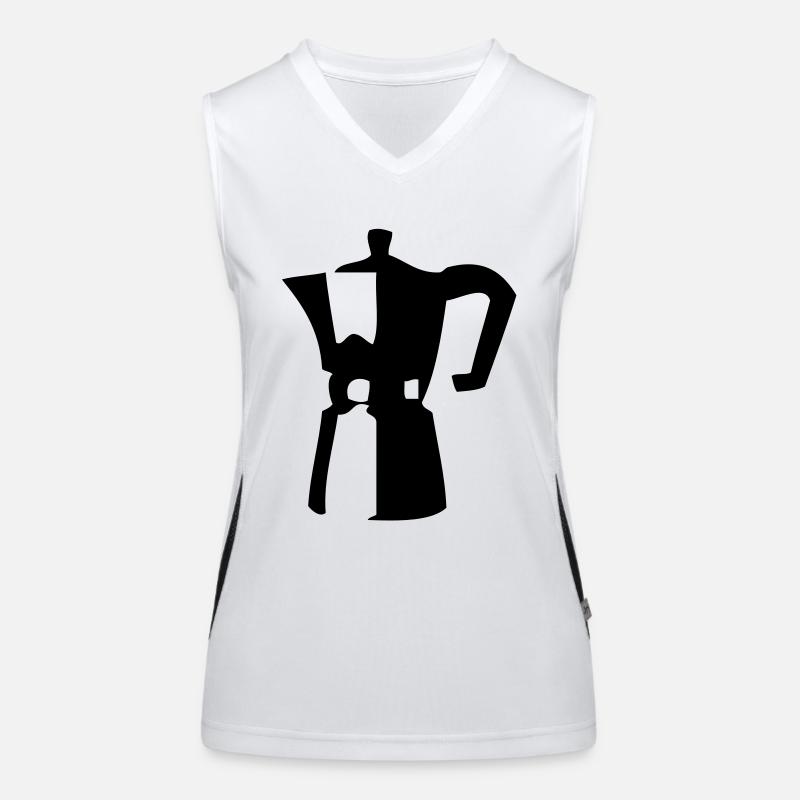 espresso Funktionelles Kontrast-Tank Top für Frauen
