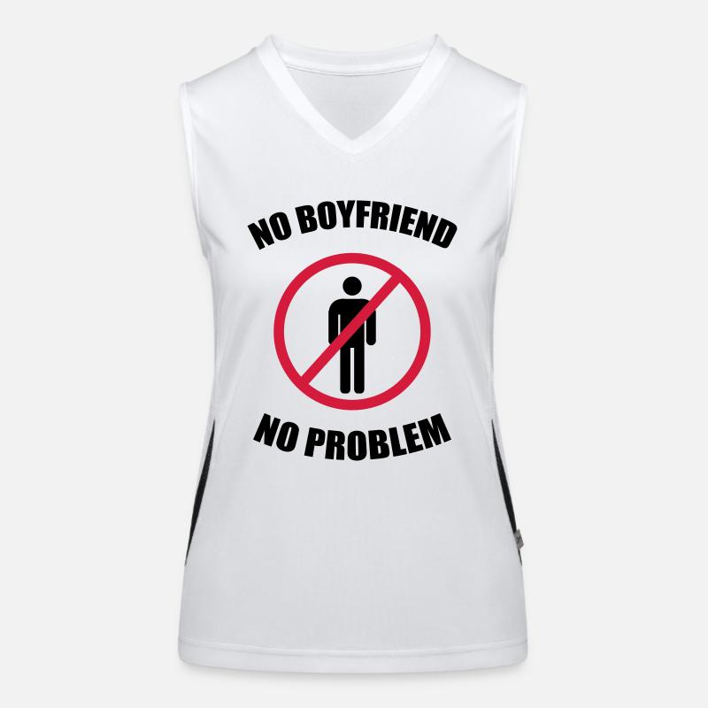 no_boyfriend_no_problem Débardeur respirant contrasté Femme