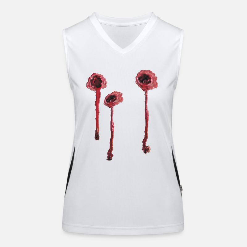 3 Einschusslöcher plastisch Funktionelles Kontrast-Tank Top für Frauen