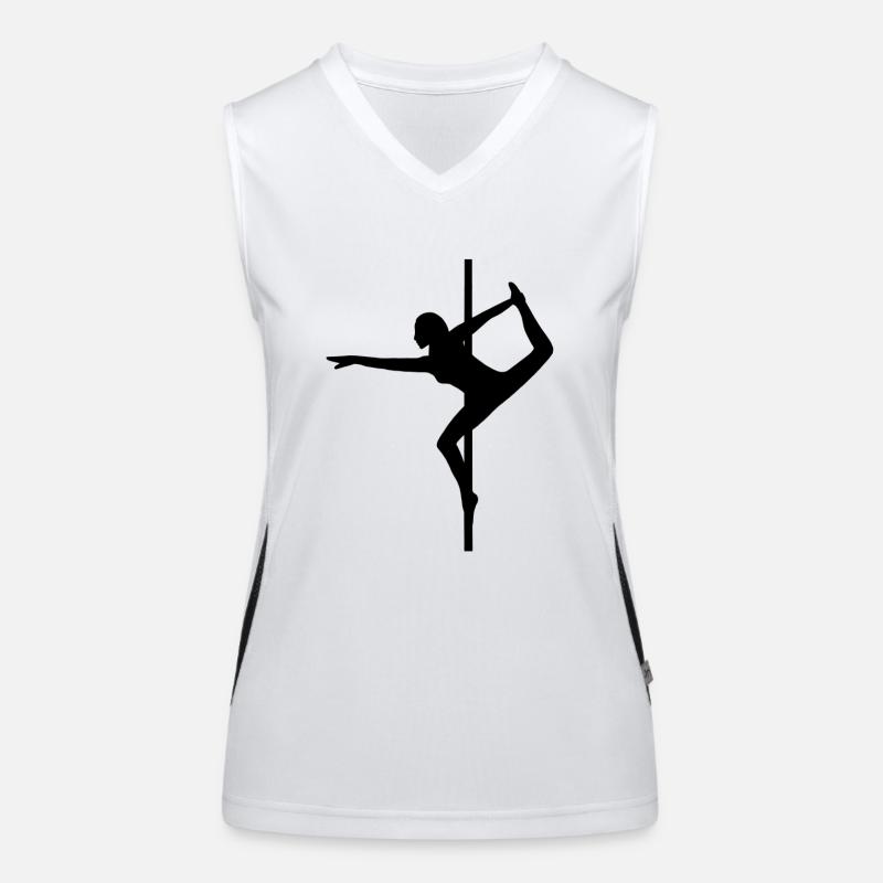 Pole dance Débardeur respirant contrasté Femme