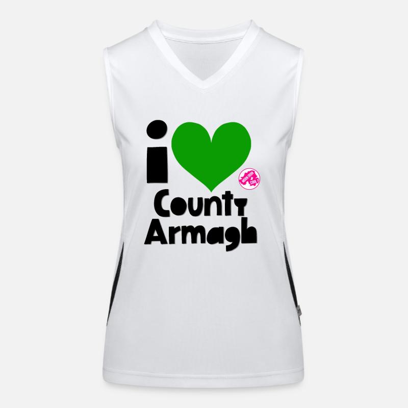 Grafschaft Armagh Funktionelles Kontrast-Tank Top für Frauen