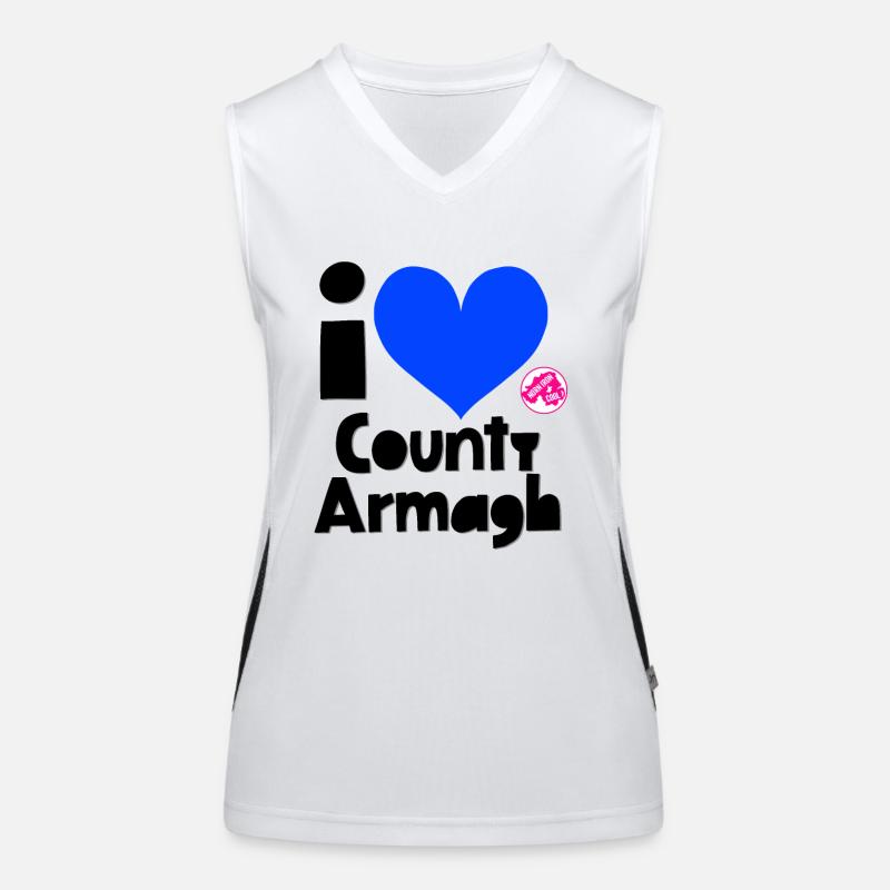 Grafschaft Armagh Funktionelles Kontrast-Tank Top für Frauen