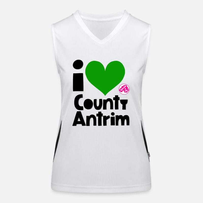 Grafschaft Antrim Funktionelles Kontrast-Tank Top für Frauen