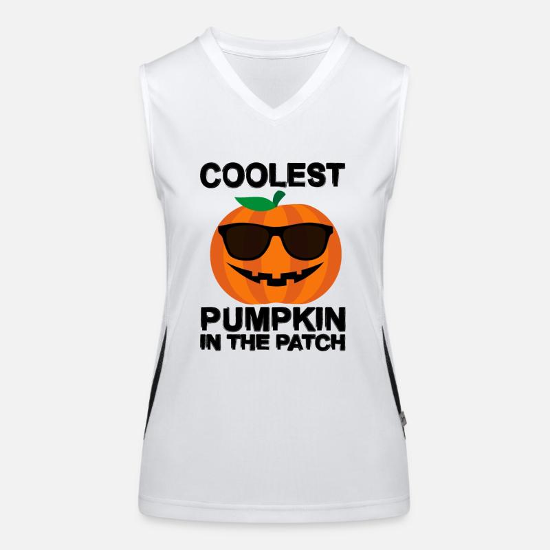 Citrouille la plus cool du patch Débardeur respirant contrasté Femme