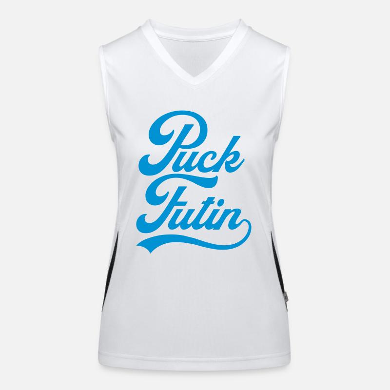 Conception du logo Puck Futin Débardeur respirant contrasté Femme