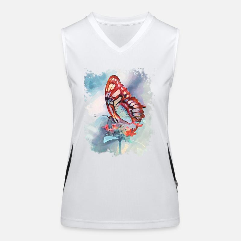 papillon Débardeur respirant contrasté Femme