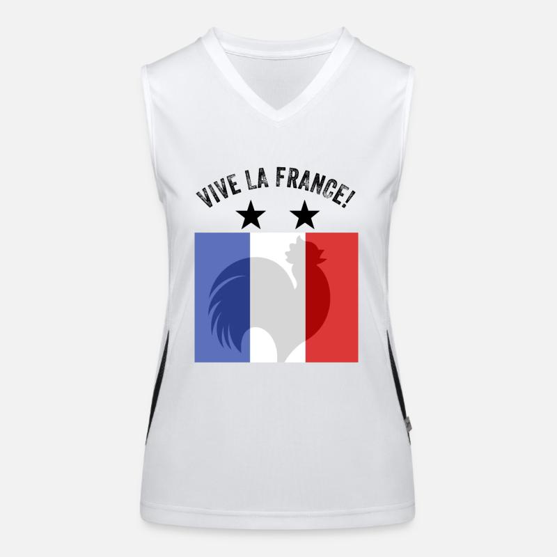 Frankreich Funktionelles Kontrast-Tank Top für Frauen