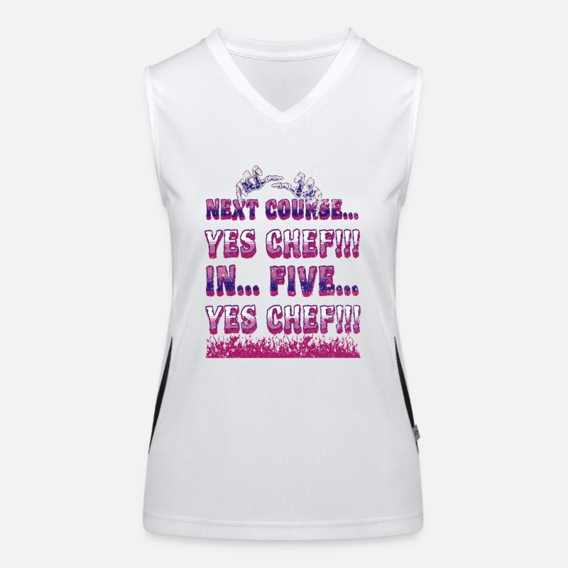 Yes Chef Design Funktionelles Kontrast-Tank Top für Frauen