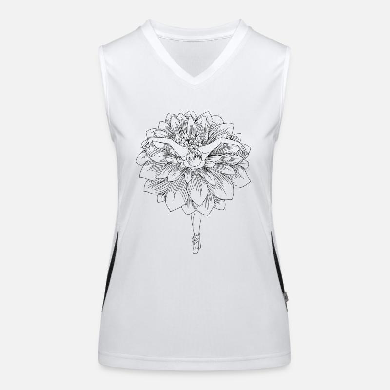 fleur danseuse Débardeur respirant contrasté Femme