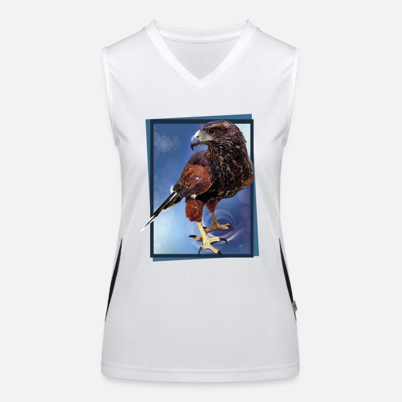 The red-and-black eagle Women's Functional Contrast Tank Top