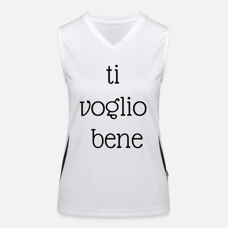 Ti Voglio Bene – Douce phrase italienne Débardeur respirant contrasté Femme