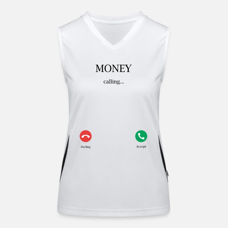 Das Geld ruft Funktionelles Kontrast-Tank Top für Frauen