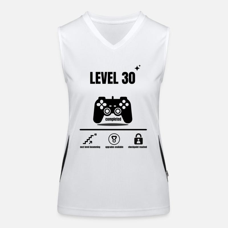 LEVEL 30 completed Funktionelles Kontrast-Tank Top für Frauen