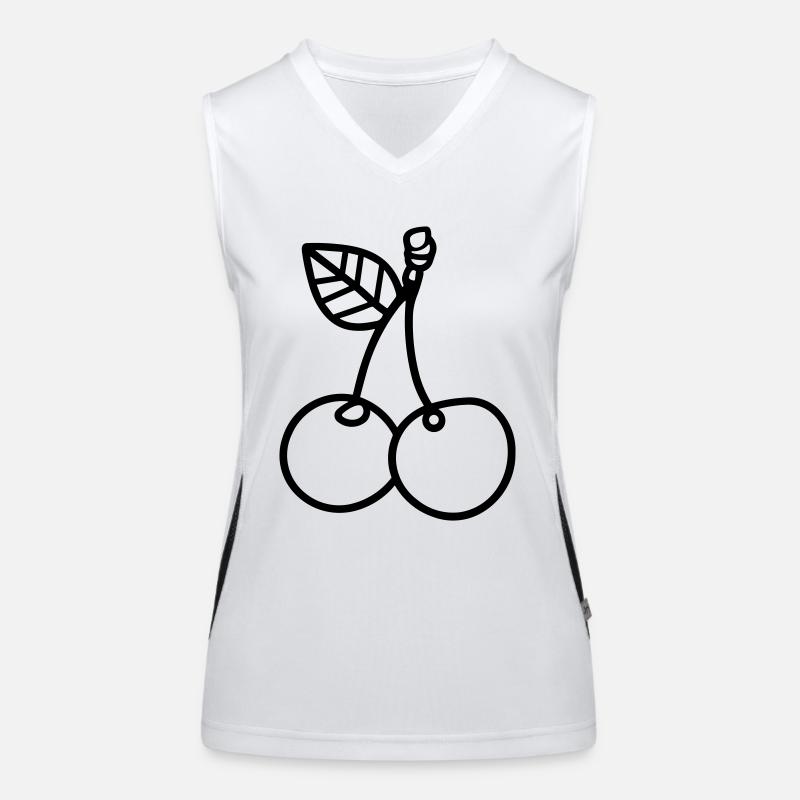 Kirsche Funktionelles Kontrast-Tank Top für Frauen