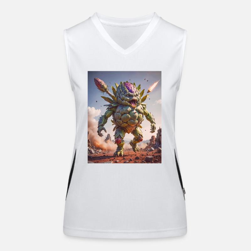 vegetables downfall Apocalypse Monster transformat Women's Functional Contrast Tank Top