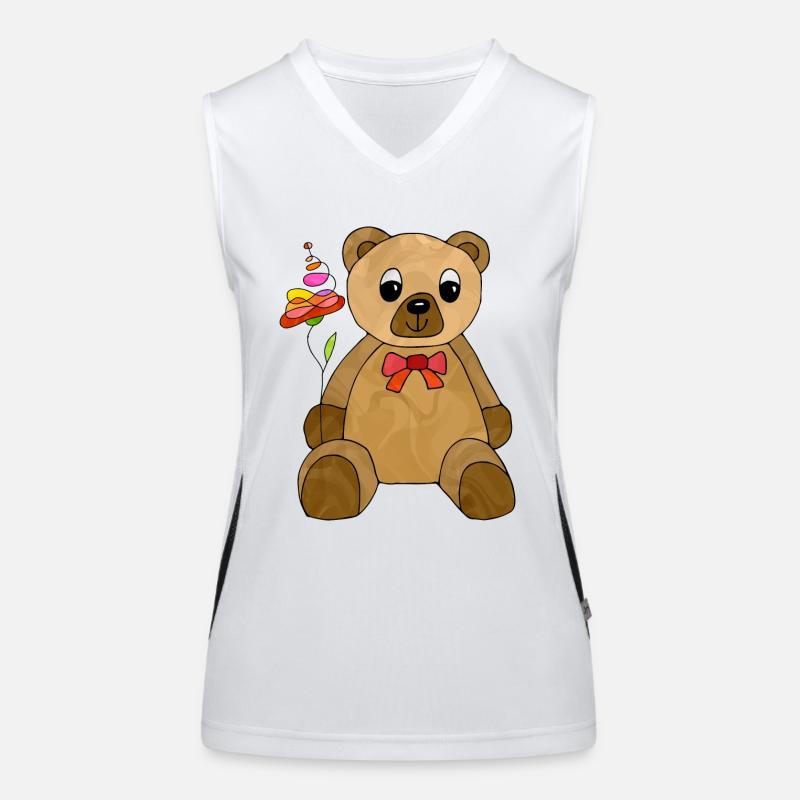 Teddy bear Women's Functional Contrast Tank Top
