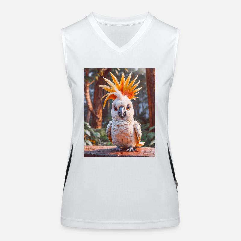 super süßes australisches Tier Down Under – Kakadu Funktionelles Kontrast-Tank Top für Frauen