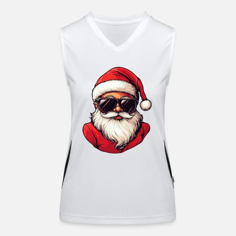 Cool Weihnachtsmann Père Noël Débardeur respirant contrasté Femme